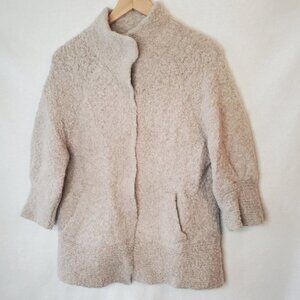 She's Miss Soft Teddy Sweater Coat with 3/4 Sleeve